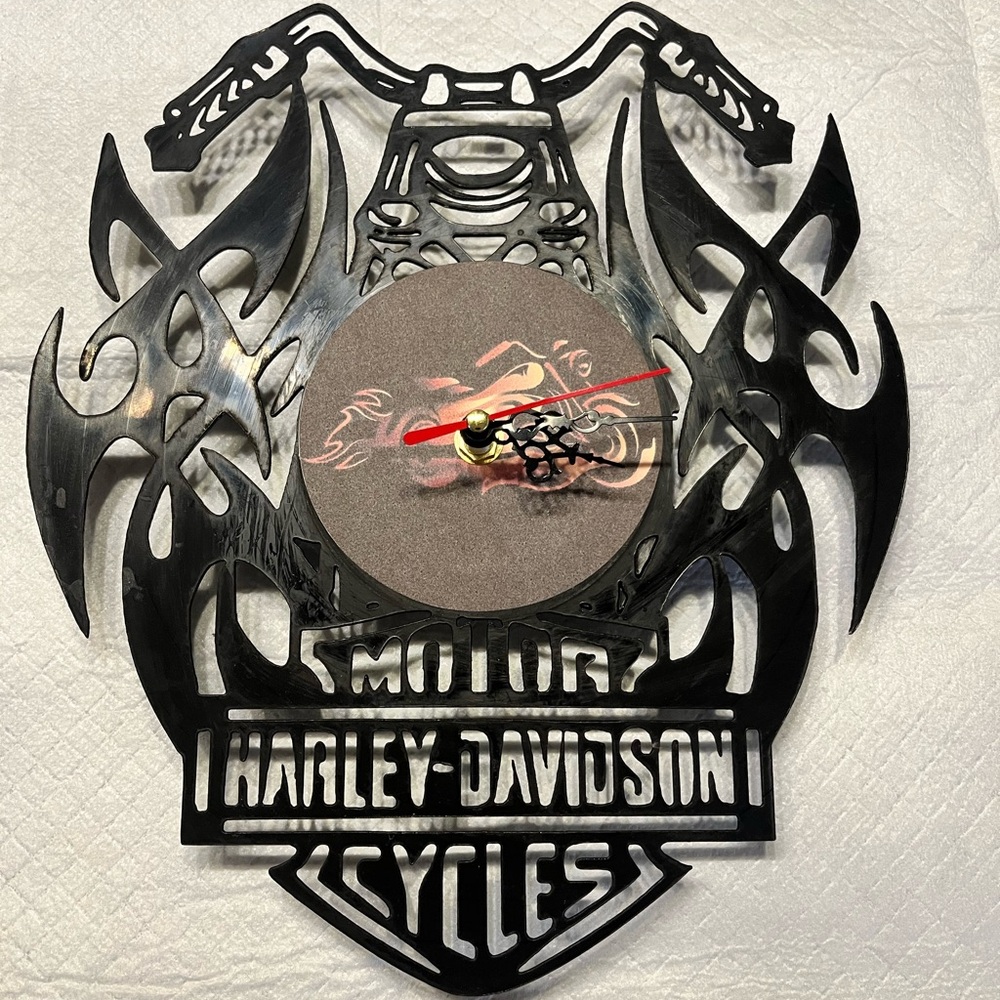 Harley Davidson wall clock